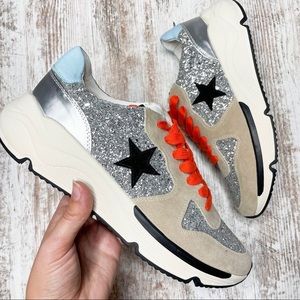 Oasis Society Silver Glitter Sneaker